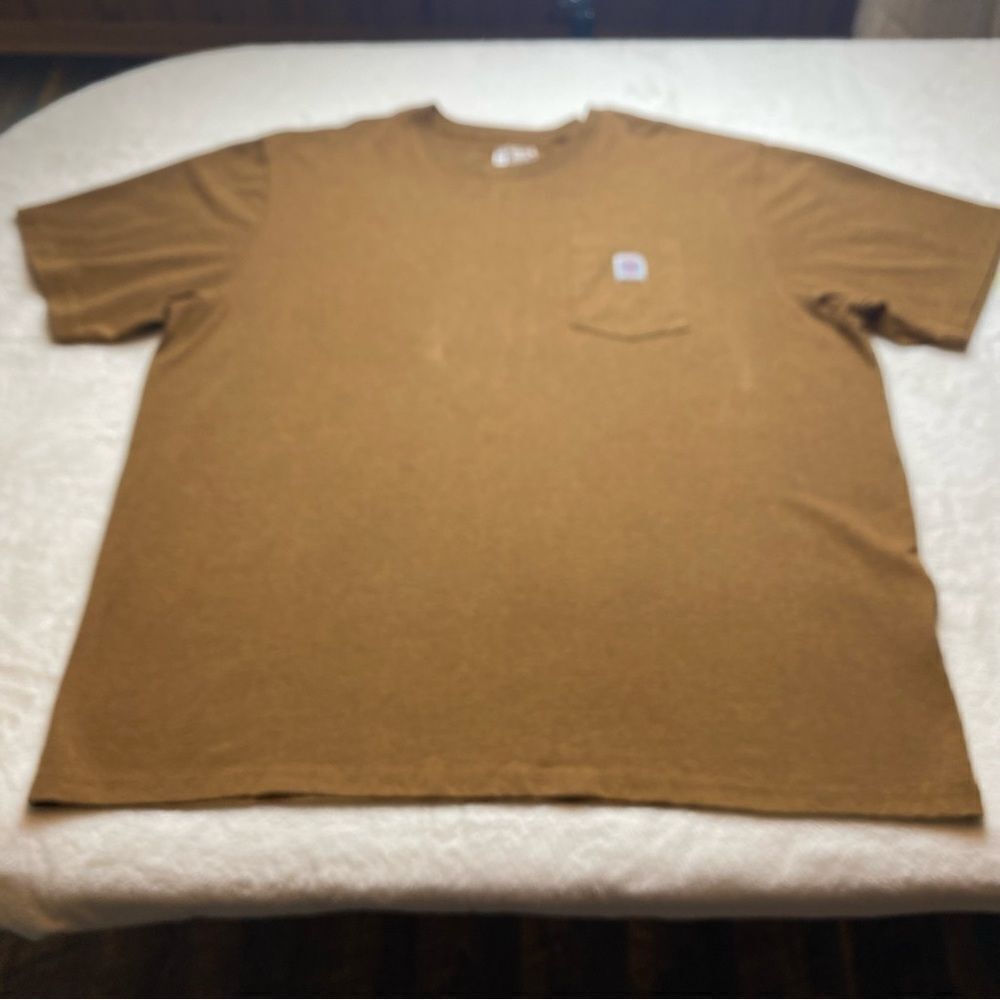 Carhartt Tan Brown Friends Of Carhartt Short Sleeve T-Shirt Size 3 XL